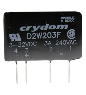 Crydom D2W203F, реле твердотельное 3-32VDC 3A/24-240VAC SIP SSR ZC snubber
