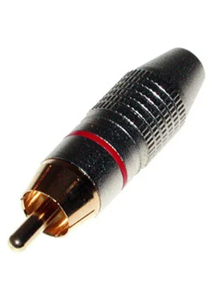 Dragon City RP-213G-R-DW, RCA разъем штекер золотой/ красный
