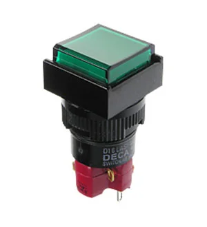 DECA D16LMS1-1ABOG, кнопка без фиксации 250В 5А