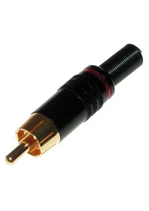 Dragon City RP-227G-R-DW, RCA разъем штекер золотой/ красный