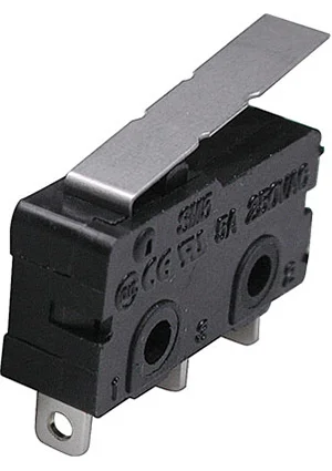 Switronic SM5-02N-38G-G, микропереключатель с лапкой 250В 5A