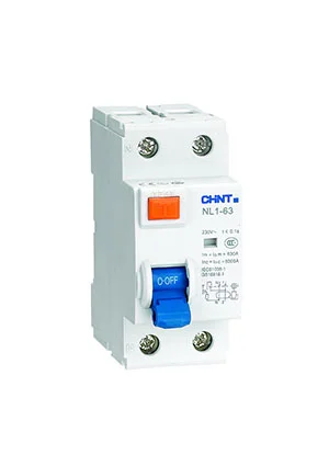 CHINT 200220, УЗО NL1-63 2P 63A 300mA 6kA тип AC (DB)