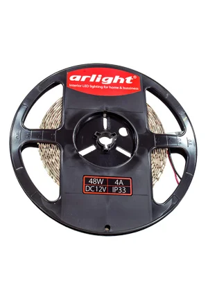 ARL RT 2-5000 12V GREEN, 2x, св. диод. лента зеленая  3528, 120 LED, LUX 1м
