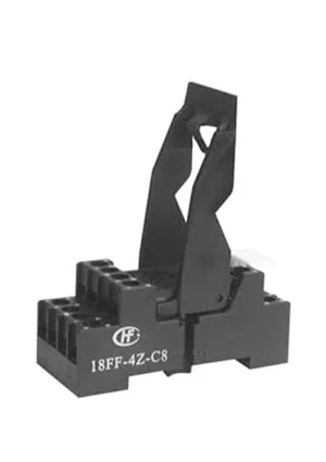 HONGFA 18FF-4Z-C8, Колодка для реле серий HF18FF/HF18FH, 250VAC, 7A, = 4-1415033-1 (PT78740)