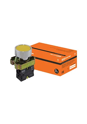 TDM electric SQ0704-0040, BА51 кнопка без подсветки желтая 1з