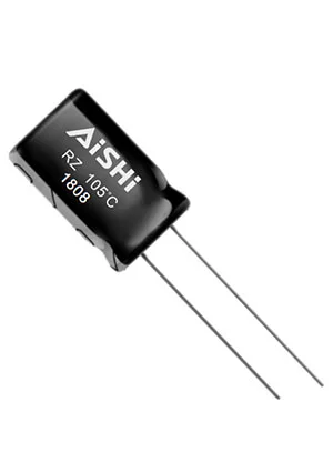 Aishi ERZ1EM152W20OTE, конденсатор электролитический 1500 мкФ 25 В -40+105грдС 12.5х20 2480мА 10000ч