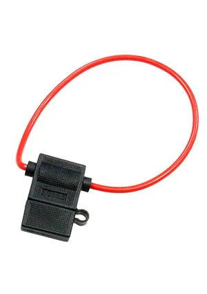 Rexant 16-0421, Держатель флажкового авто предохранителя с проводом, черный