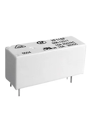 HONGFA HF118F/024-1ZS1, Реле сигнальное, 24 VDC, 1 form C, 250 V, 10 A, с защитой от флюса, материал контак