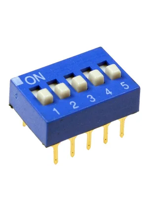 Switronic DS-05BBU-G, DIP переключатель 5 поз. (аналог для SWD 1-5 ВДМ 1-5)