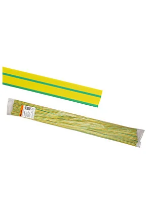 TDM Electric SQ0518-0224, Термоусаживаемая трубка ТУТнг 12/6 желто-зеленая по 1м (50 м/упак)