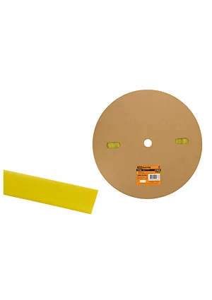 TDM Electric SQ0518-0037, Термоусаживаемая трубка ТУТнг 16/8 желтая (100 м/ролл)