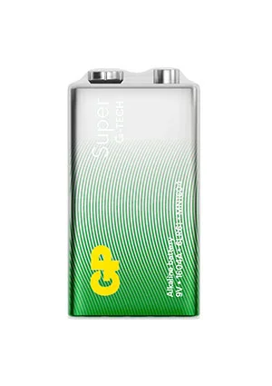 GP Batteries GP 1604AA21RA-5CRS1, Батарейка Крона 1 шт. в пленке Super Alkaline G-Tech 9В