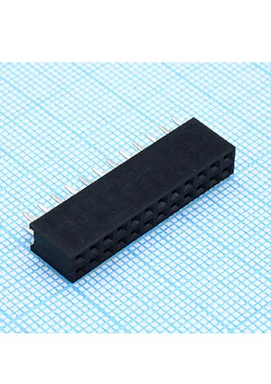 CONNFLY DS1023-2x12S21, гнездо на плату 2.54мм 2х12 прямое PBD-24