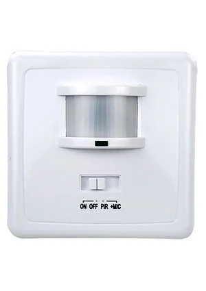 Китай LX-2000/SEN1A, датчик движения, 500W, DD=12m, белый, 140°