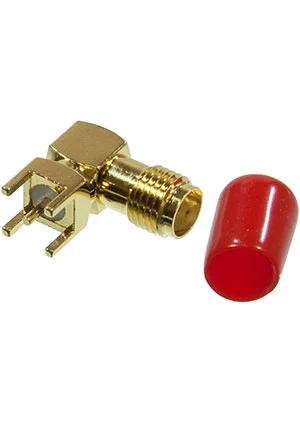 KLS L-KLS1-SMA002-B, разъем угловой SMA гнездо на плату 50Ом (SMA-JR)