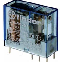 Finder 40.52.7.110.0001, Миниатюрное реле; шаг 5мм; 2CO 8A; катушка 110В DC (чувствит.);