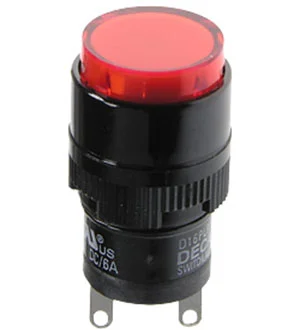 DECA D16PLR1-000GR, индикатор неоновый красный 220В