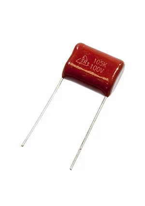 Тайвань 1UF X 100V (CL21), К73-17 металлопленочный конденсатор 1мкФ 100В 10*5мм
