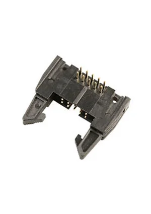 NXU IDCC-10MR (SCM-10R), вилка на плату шаг 2.54мм угловая с защелками (119-10GRK)