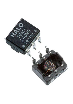 HALO TGM-240NSRLTR, импульсный трансформатор 1.5кВrms 960мкГн 0.8Ом SMD GullWing