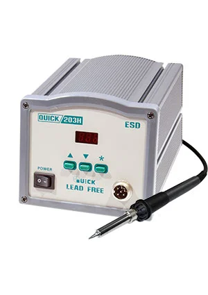 QUICK QUICK203H ESD, промышленная паяльная станция индукционная 90Вт 600C