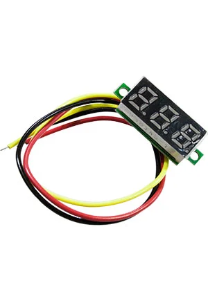 S-Line KZY4094, Вольтметр цифровой 0.28-3, 0-100VDC красный
