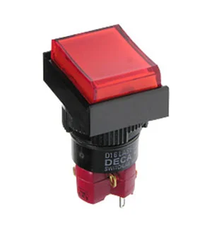 DECA D16LMT1-1ABOR, кнопка без фиксации 250В 5А