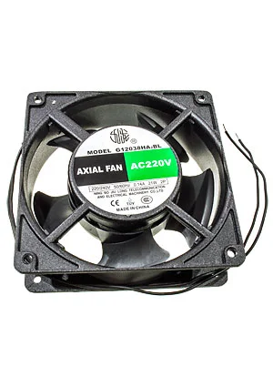 JIULONG MOTOR G12038HA2BL-5P, вентилятор 220В провода 120х120х38мм 5лопастей подшипник качения