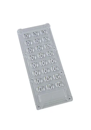 Sunlumin S01.01.01.089_SS-173X71-24-T2M, линза 173x71мм, 24 LED, 45x90 град, для 5050, IP66,  PC, матовая, с
