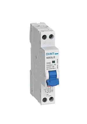 CHINT 689000, Диф. автомат NB2LE 1P+N 6A 30mA 1мод., х-ка С, электронный тип AС, 6kA
