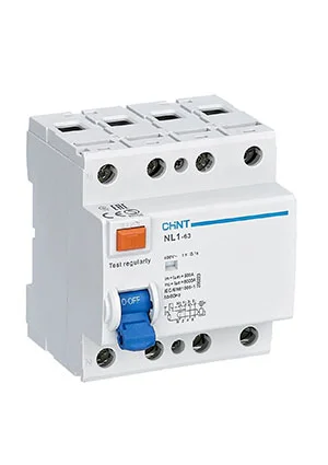 CHINT 200223, УЗО NL1-63 4P 25A 30mA 6kA тип AC (DB)
