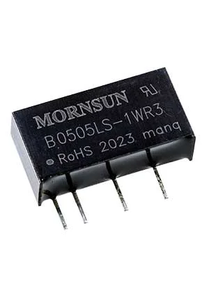 MORNSUN B0505LS-1WR3, DC/DC преобразователь на плату 1Вт вход 5В выход 5В SIP7
