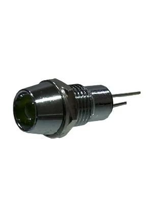 KLS L-KLS9-IL-M8-01A-Y, Светодиод с держателем желтый D=9.8мм h=5.2мм M8 (аналог для L-608Y)