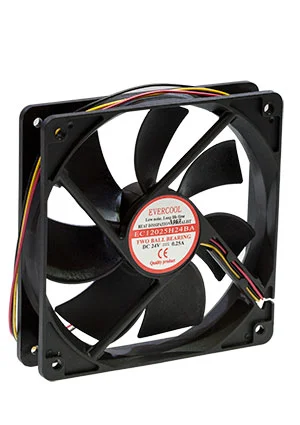 EVERCOOL EC12025H24BA, вентилятор 120*120*25мм 24В + крепеж
