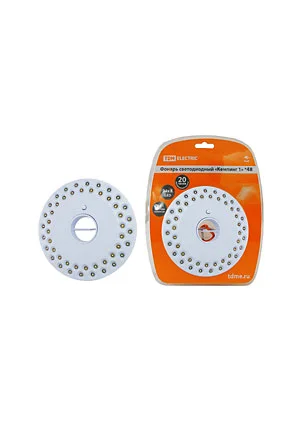 TDM electric SQ0350-0017, Кемпинг 1*48, фонарь светодиодный подвес/магниты, 48led 144лм/Вт