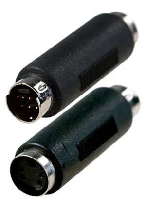Без товарного знака 2-329, переходник MINI DIN 7 pin штекер-MINI DIN 4 pin гнездо (S-VHS) пластик