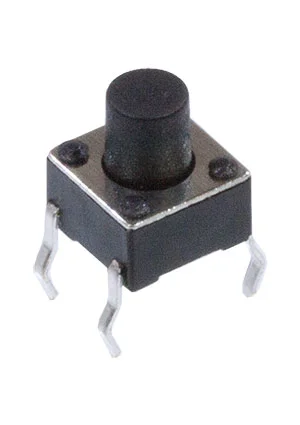 Gangyuan KAN0611-0701D GP, кнопка тактовая 6х6 h=7мм (=0670HIM-130G-G)
