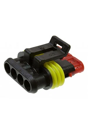 LHE 215000410171, Разъем, female, 26.6*24.2*6.7 мм, SUPERSEAL1.5, корпус вилки на 4 контакта (замена для