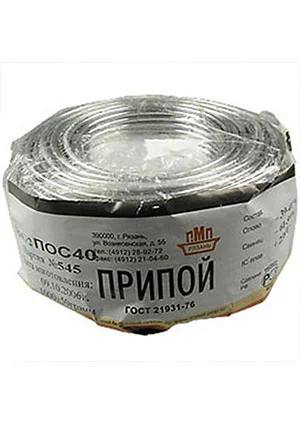 ПМП Припой ПОС40 ТР 1.5мм катушка 1кг