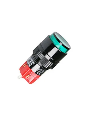 DECA D16LAR1-1ABHG, кнопка с фиксацией и LED подсветкой 250В 5А