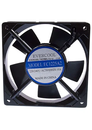 Evercool EC1225A2HBT, Вентилятор 220В, 120х120х25мм , подш. качения, 2000 об/мин