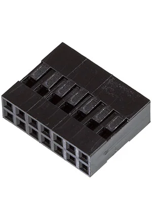 CONNFLY I-DS1071-SCB02x7, гнездо на кабель 2x7, шаг 2.54мм, без контактов