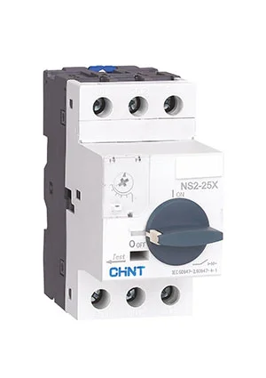 CHINT 495184, Авт. выкл. защиты двигателя NS2-25X 4-6.3A с поворотной ручкой (R)