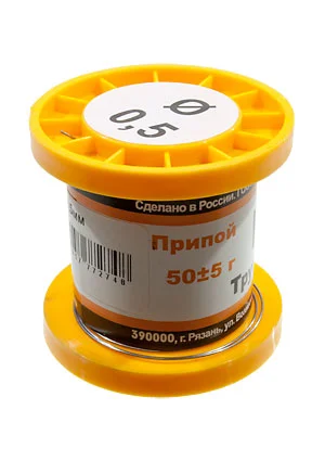 ПМП Припой ПОС61 ТР 0.5мм катушка  50г