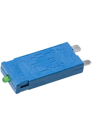 Finder 99.01.9.220.99, Модуль индикации и защиты; зеленый LED + диод (+ A1); 110...220В DC