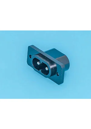 BM AC-11, Разъем питания 220В C8, вилка на блок, крепление винты, 1A
