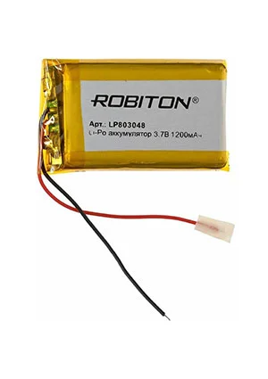 GoPower LP803048, Аккумулятор литий-полимерный (Li-Pol) 1200мАч 3.7В, с защитой