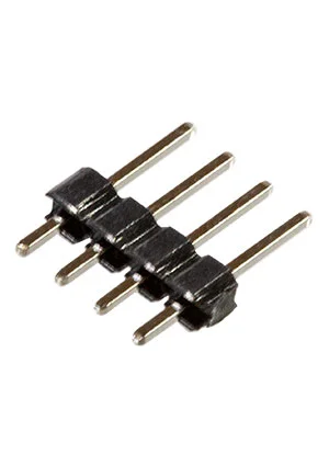 CONNFLY DS1021-1x4SF11-B, штыревая вилка на плату 4 контакта, шаг 2.54мм