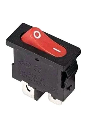 Rexant 36-2051, выключатель клавишный 250В 6А ON-OFF красный 2 контакта