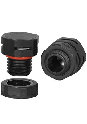 RUIHCI M12X1.5 PA66 BLACK, Клапан выравнивания давления, платик, чёрный